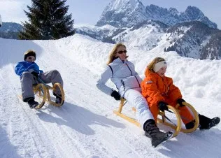 Rodeln in der SkiWelt