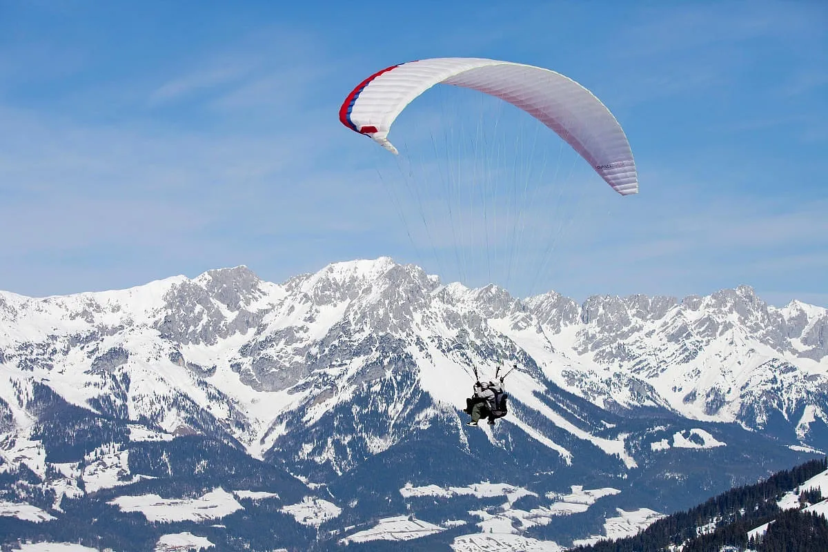 Zwischen Wildem Kaiser und Brixental herrschen beste Bedingungen für Flugbegeisterte...