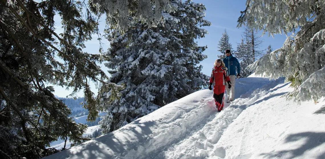125 Kilometer präparierte und gespurte Winterwanderwege