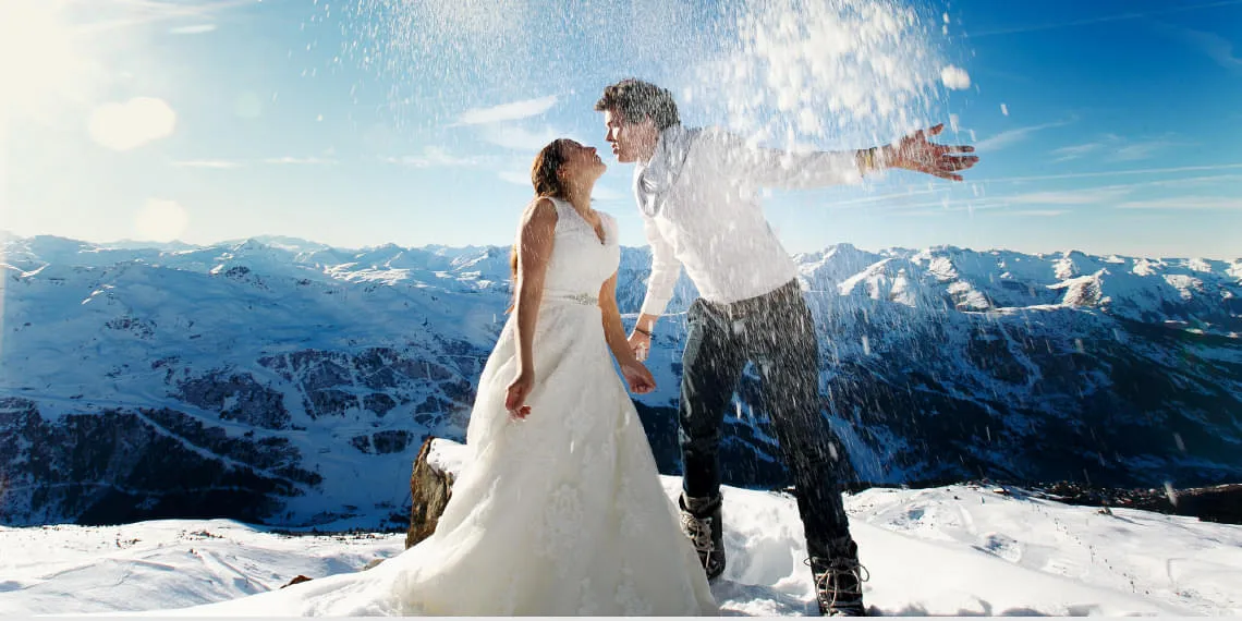 Heiraten im Schnee in der SkiWelt